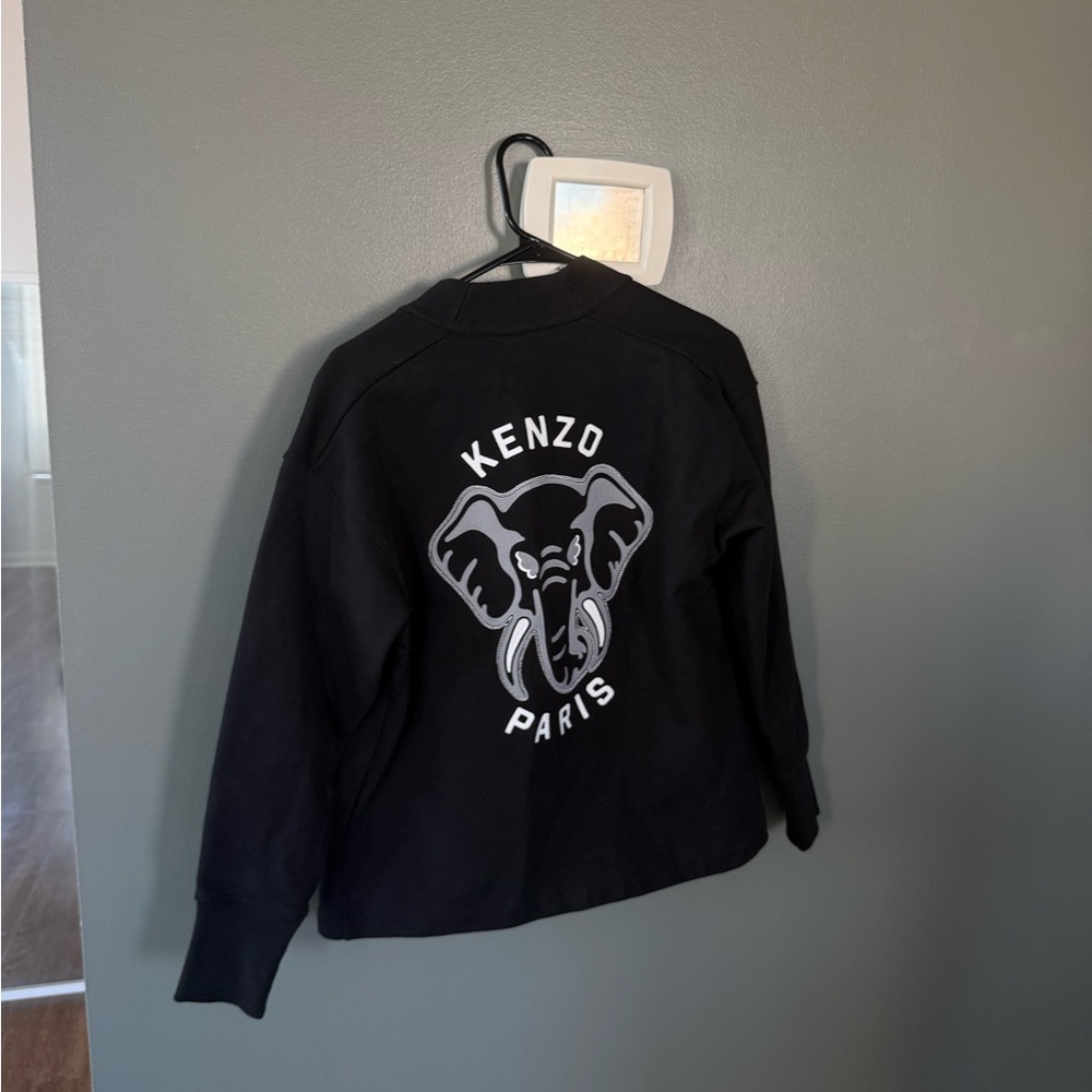 Kenzo Black Top with Elephant Design